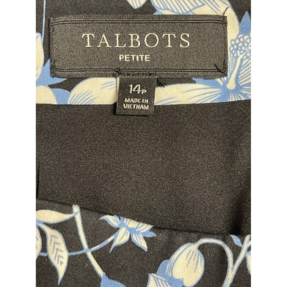 Talbots Petite Floral A-Line Skirt 14P timeless romantic cottagecore office mod - Picture 6 of 11